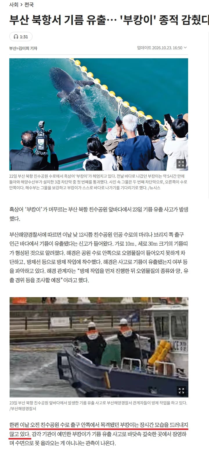 안나가려는 부캉이를 내보내기 위한 부산의 마지막 한수 · 1번째 이미지