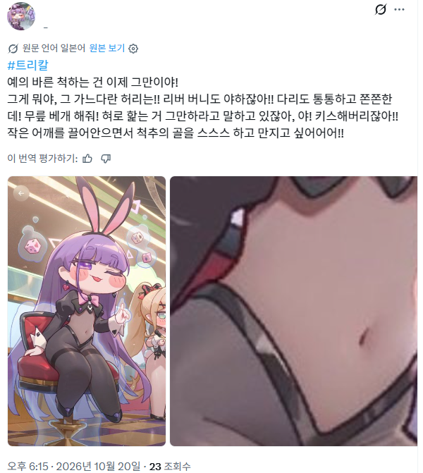 트릭컬) 드디어 출시된 바니걸 일본 교주들의 반응 모음 · 2번째 이미지