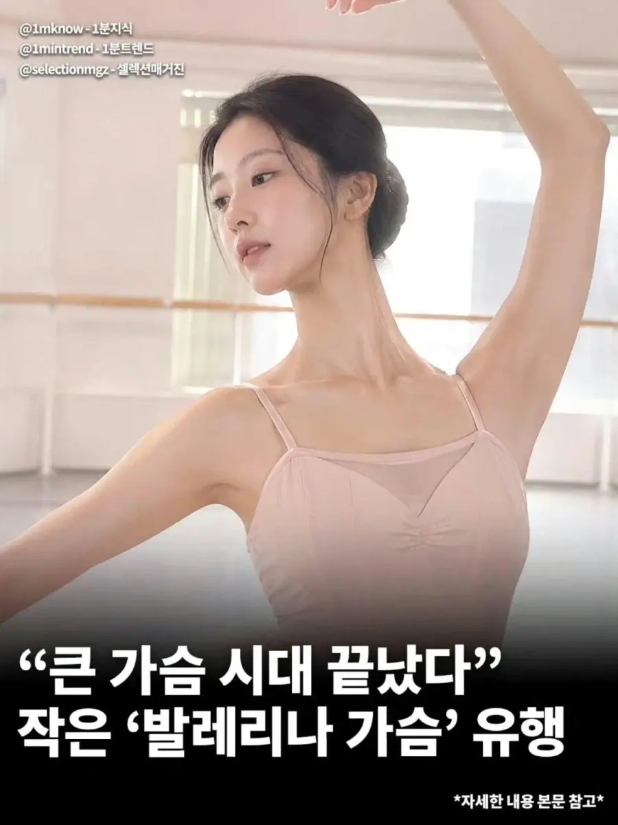 요즘 유행이라는 발레리나 가슴