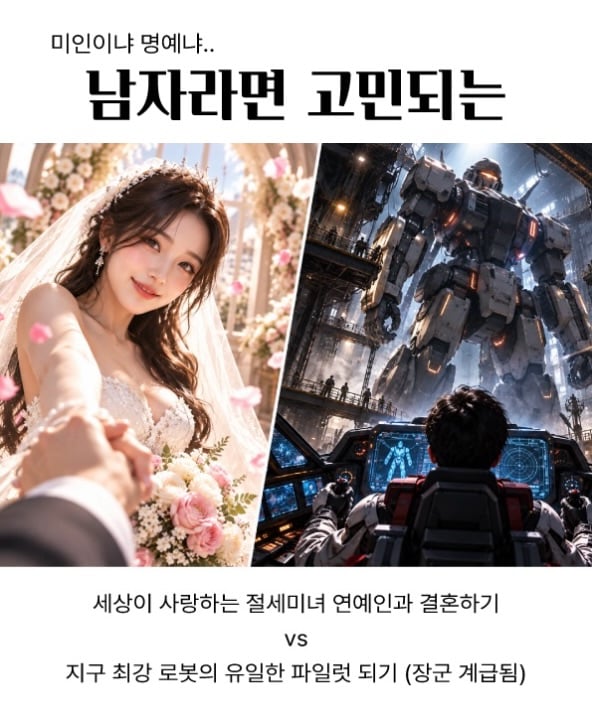 남자라면 고민되는 선택.jpg · 1번째 이미지