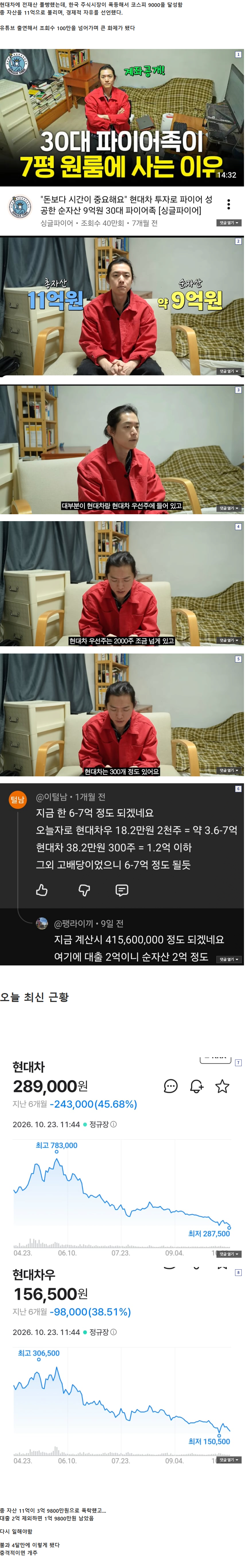 올해초 11억원으로 30대 은퇴선언한 유튜브 파이어족 근황....JPG · 1번째 이미지