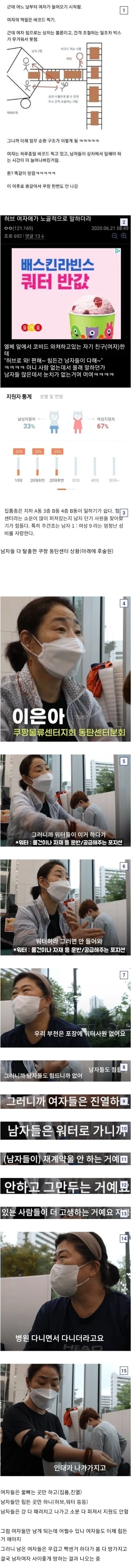 image.png 동탄 쿠팡센터에 남자가 사라진 이후 상황