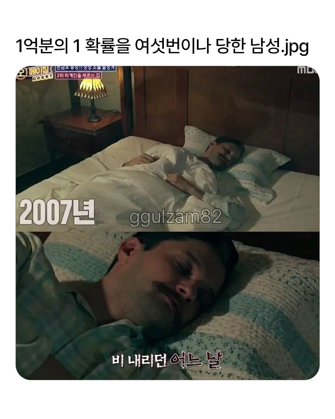 1억분의 1 확률을 여섯번이나 당한 남성.jpg · 1번째 이미지