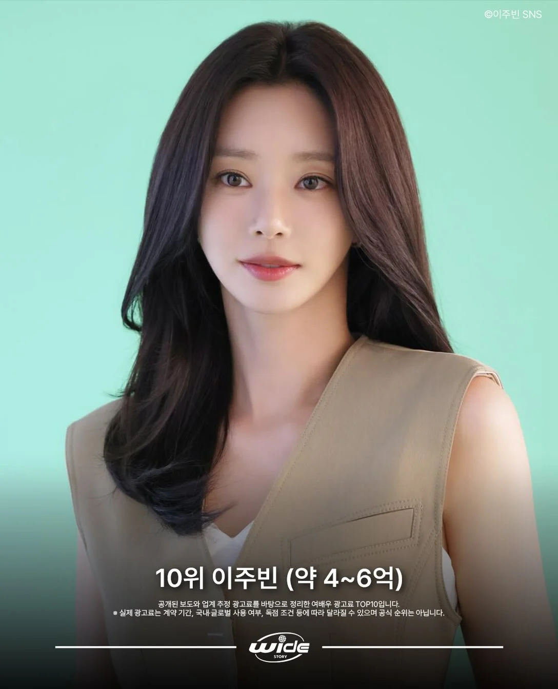 여배우 광고료 TOP 10