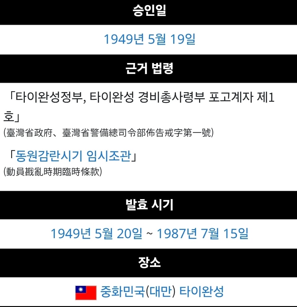 대만 계엄령이 레전드인 이유.jpg · 3번째 이미지