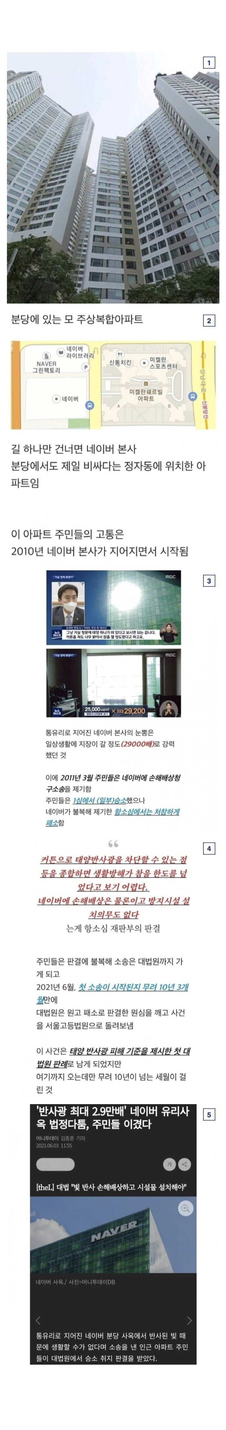 네이버와 10년을 싸운 아파트