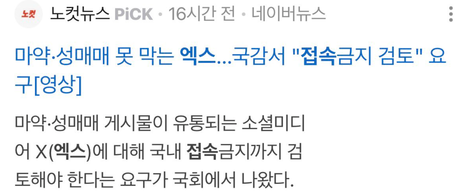 국감서 트위터 "접속금지 검토" 요구