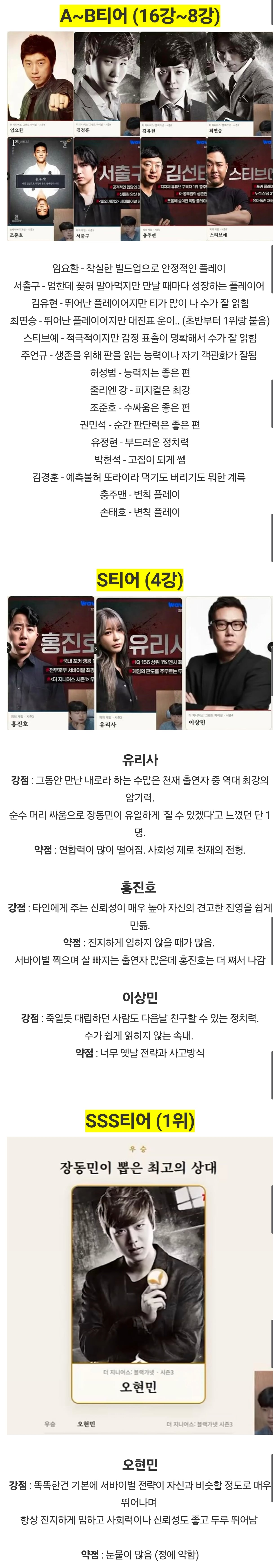 장동민이 뽑은 '역대 서바이벌 최고의 상대' · 1번째 이미지