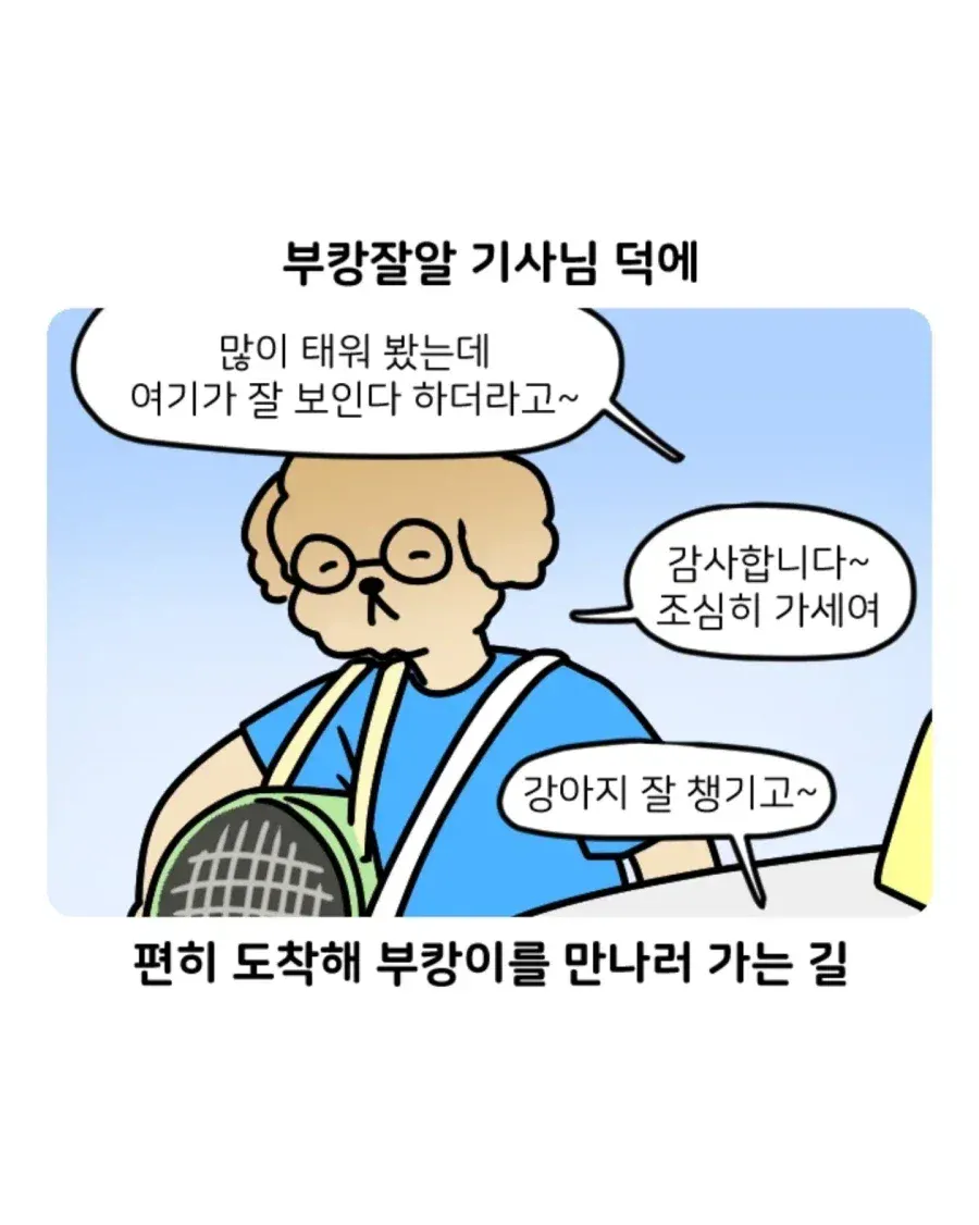 부캉이 보러갔다가 부산 택시 경험한 만화.Manhwa · 2번째 이미지