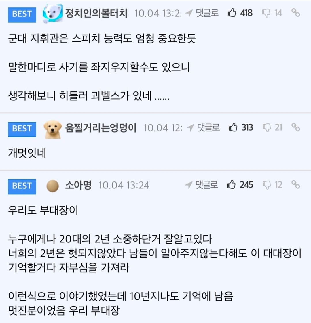 대대장이 전역자에게 한 마지막 감사인사.jpg · 4번째 이미지