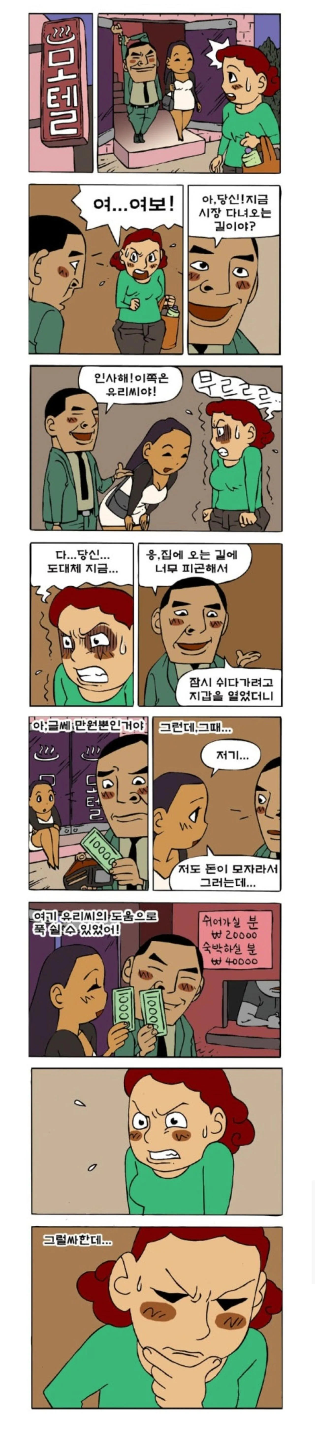 모텔간거 와이프한테 들켰을때 대처법