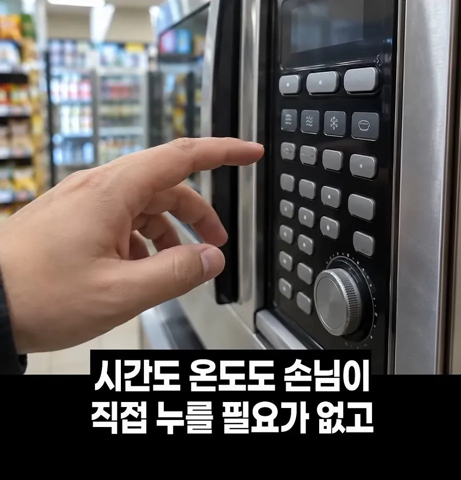 CU편의점에 도입된 전자레인지