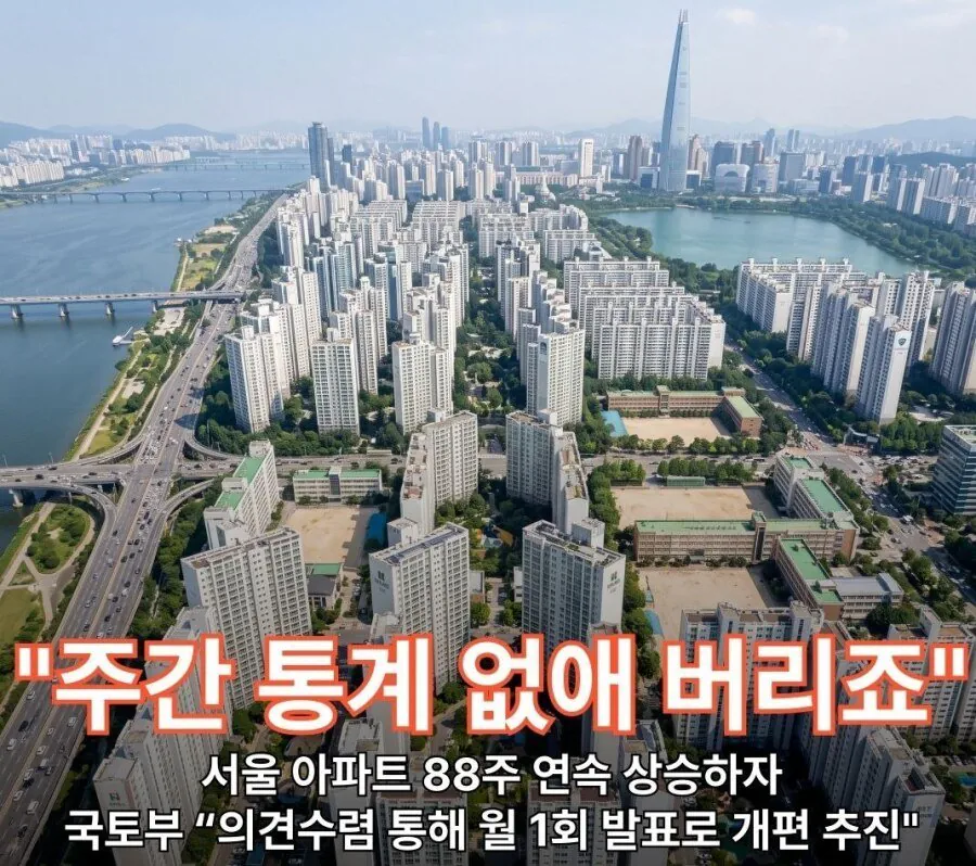 국토부 "부동산 주간 통계 없애 버린다" · 1번째 이미지