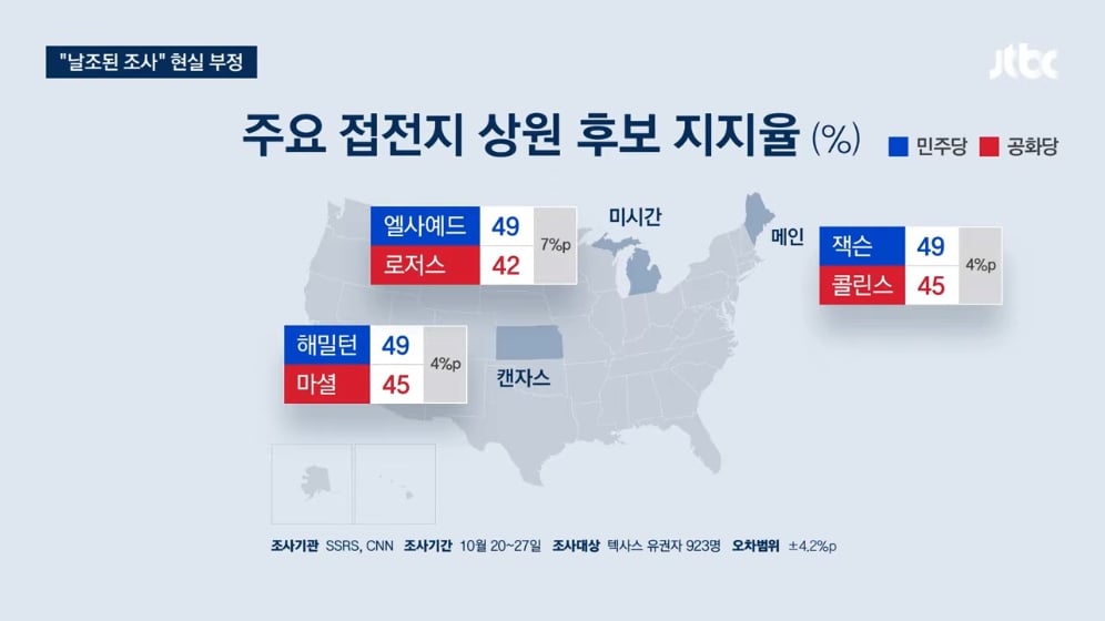 🇺🇸 30년 텃밭 텍사스가 '파랗게' 물들자…트럼프 "다 날조다" · 4번째 이미지