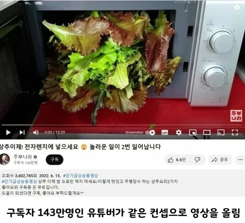 97만 유튜버 영상 카피 한 143만 유투버 · 2번째 이미지