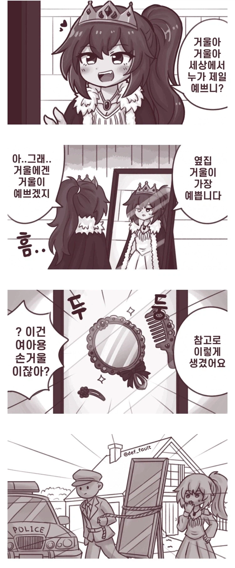 거울아 거울아 세상에서 누가 제일 예쁘니?