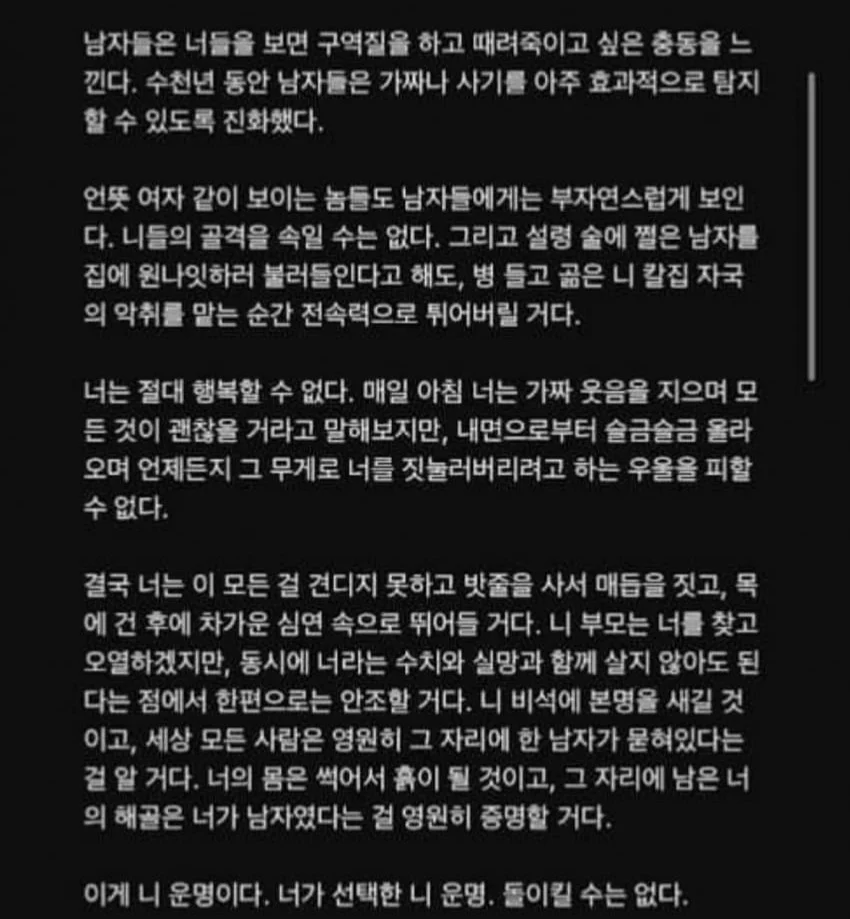 너는 절대 여자가 될 수 없다 · 2번째 이미지