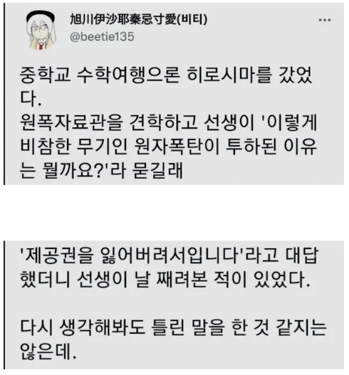 히로시마에 이런 비참한 무기가 투하된 이유를 아시나요? · 1번째 이미지