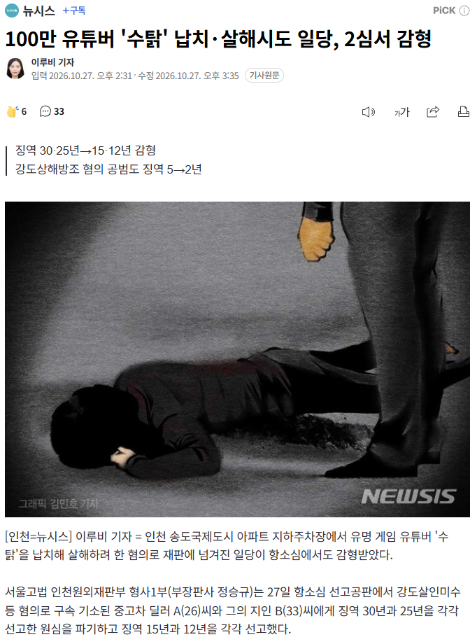수탉 납치, 상해 2심 절반 감형시킨 판사의 감형 판례들 · 1번째 이미지