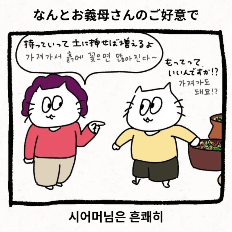 한국 시댁에 와서 이것저것 가져가는.Manhwa · 3번째 이미지