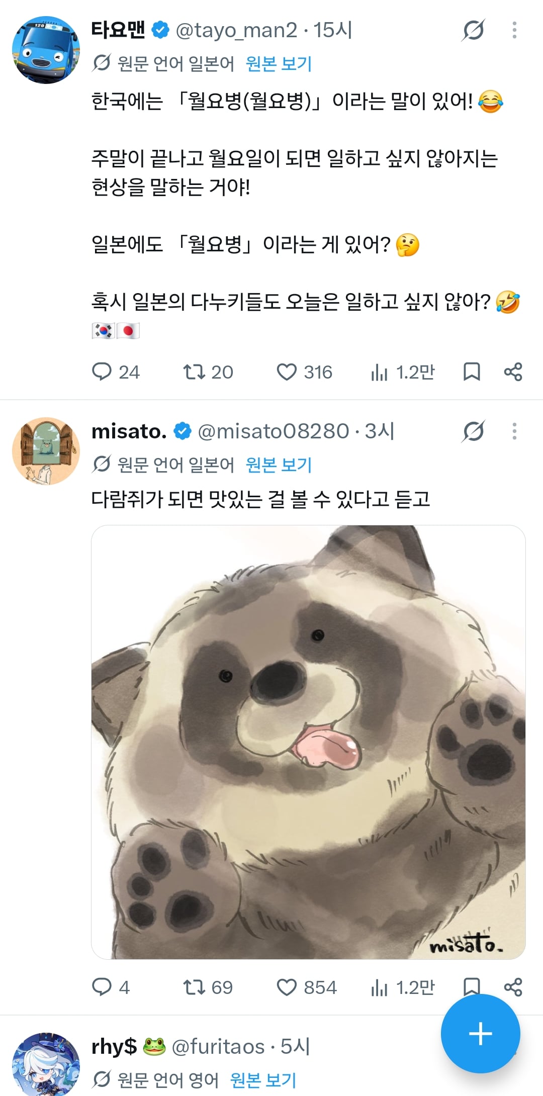 트위터에 너구리들이 많이 보이는 이유 · 6번째 이미지