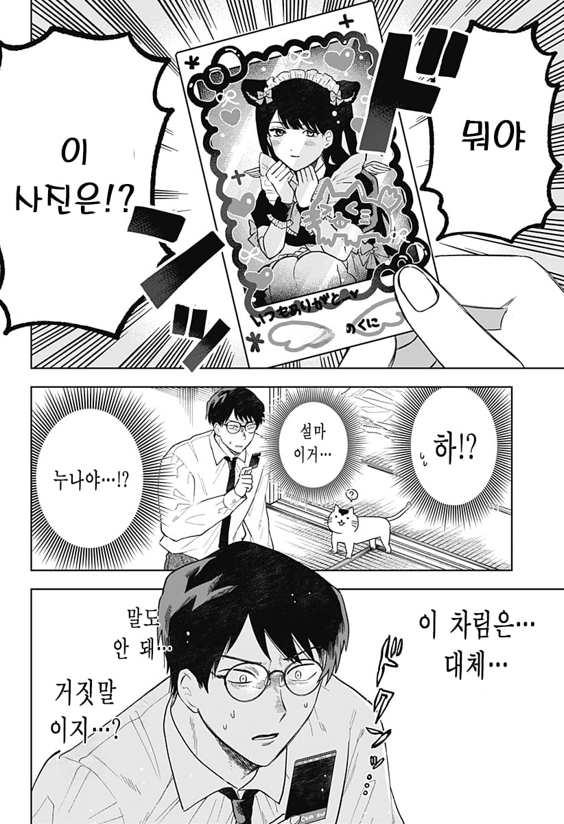 ㅆㄷ) 누나가 메이드 카페에서 일하고 있었던 만화 · 11번째 이미지