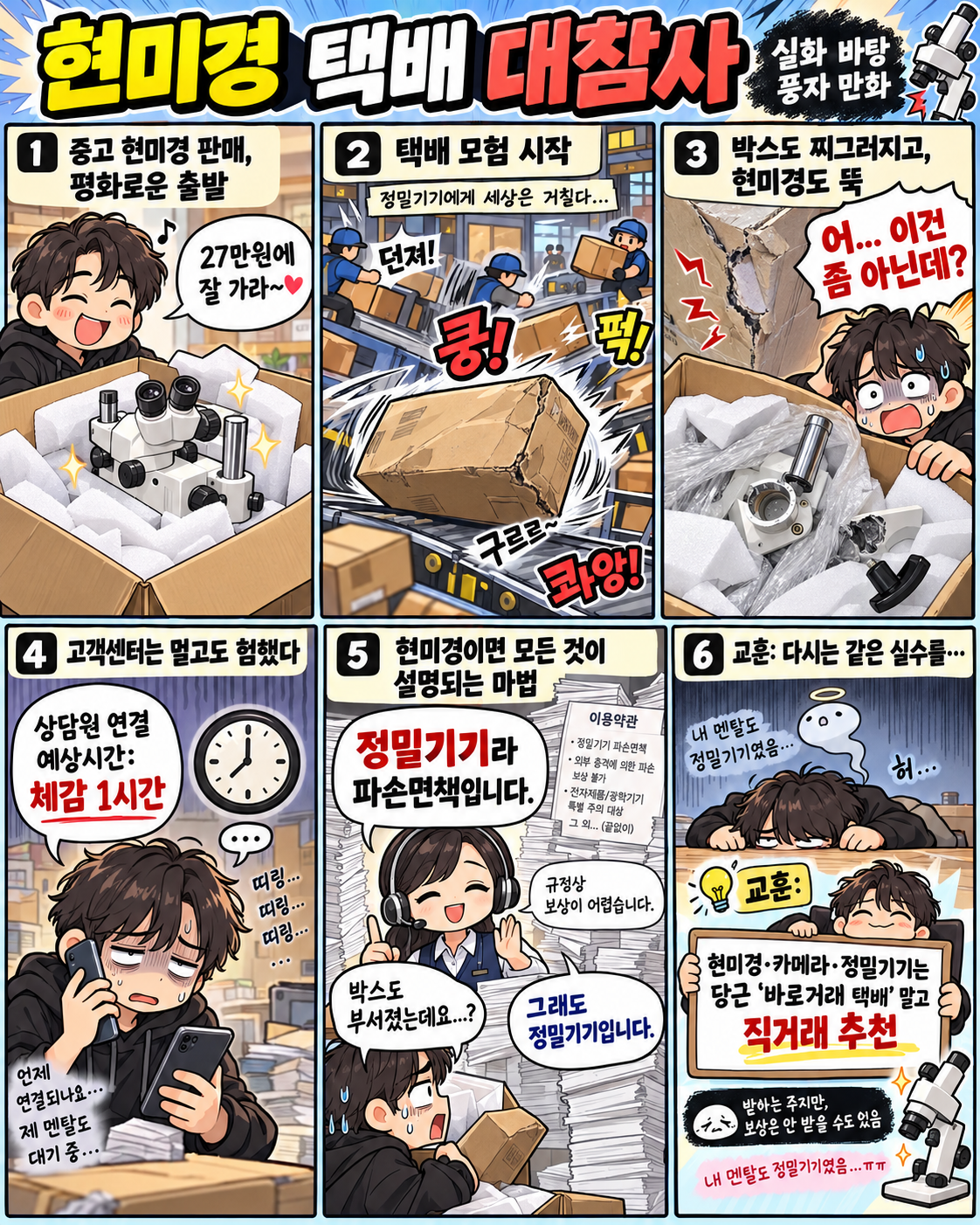 당근택배로 현미경 보냈다가 27만원짜리 쓰레기 만들고 보상 0원 받은 썰ㅋㅋ