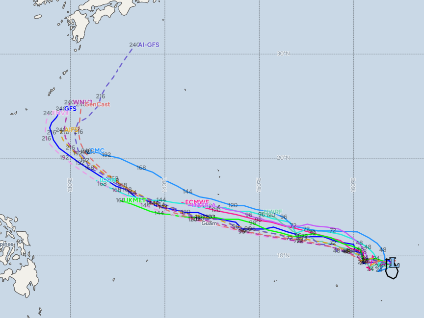 🌀 30호 태풍 후보인 데스웅 · 1번째 이미지