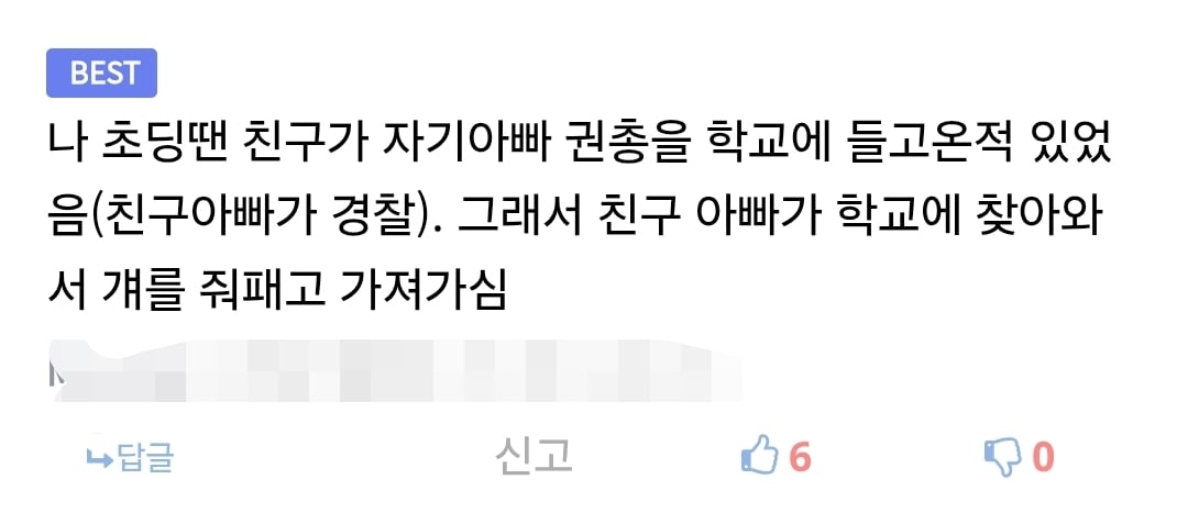 경찰이 초등학교에 들어와 애를 줘 팬 이유.jpg · 1번째 이미지