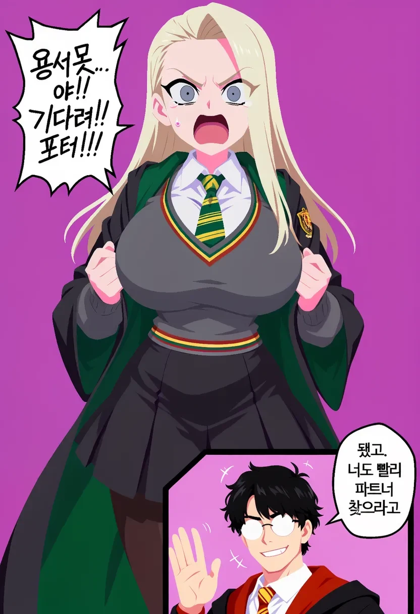 말포이양이 무도회날 해리를 방해하는 만화.manhwa · 6번째 이미지