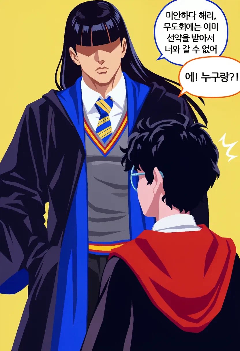 말포이양이 무도회날 해리를 방해하는 만화.manhwa · 8번째 이미지